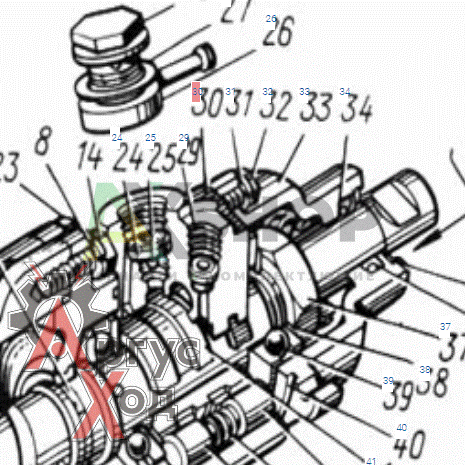 130-3430014 Корпус клапана управления гидроусилителем с седлом в сборе